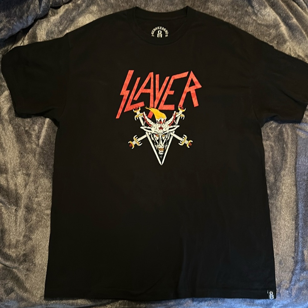 Slayer X Rebel 8 collab “Show No Mercy” T Shirt